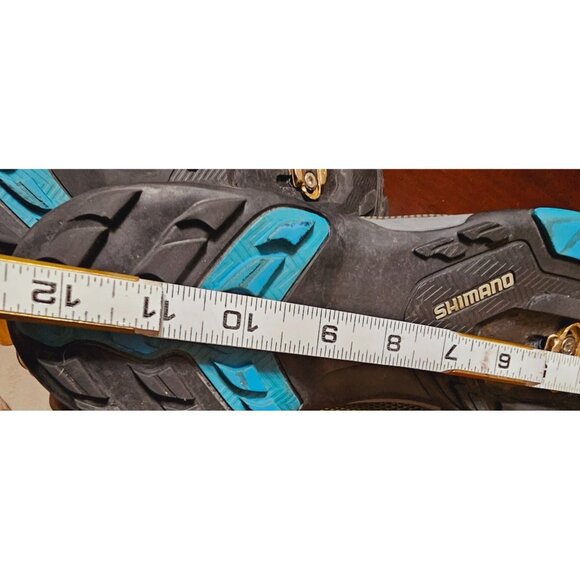 Shimano pedaling Olympics sneaker size 11 Green blue gray - Picture 10 of 11